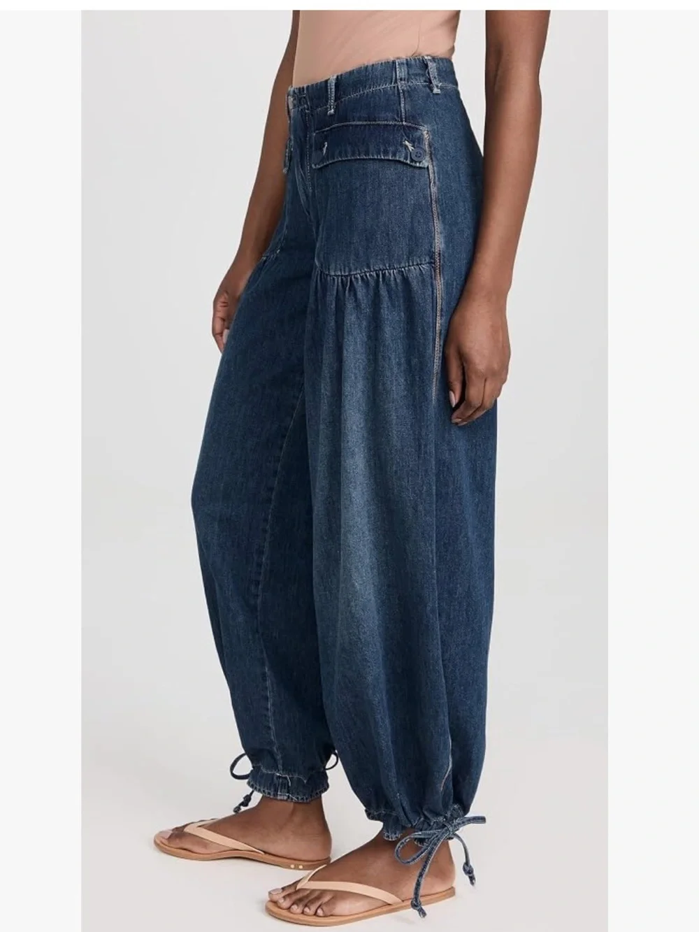 We The Free Free People Lotus Jeans Dark Blue size 26 - Picture 4 of 13